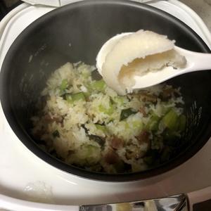 一锅香🍚腊肠菜饭的做法 步骤7
