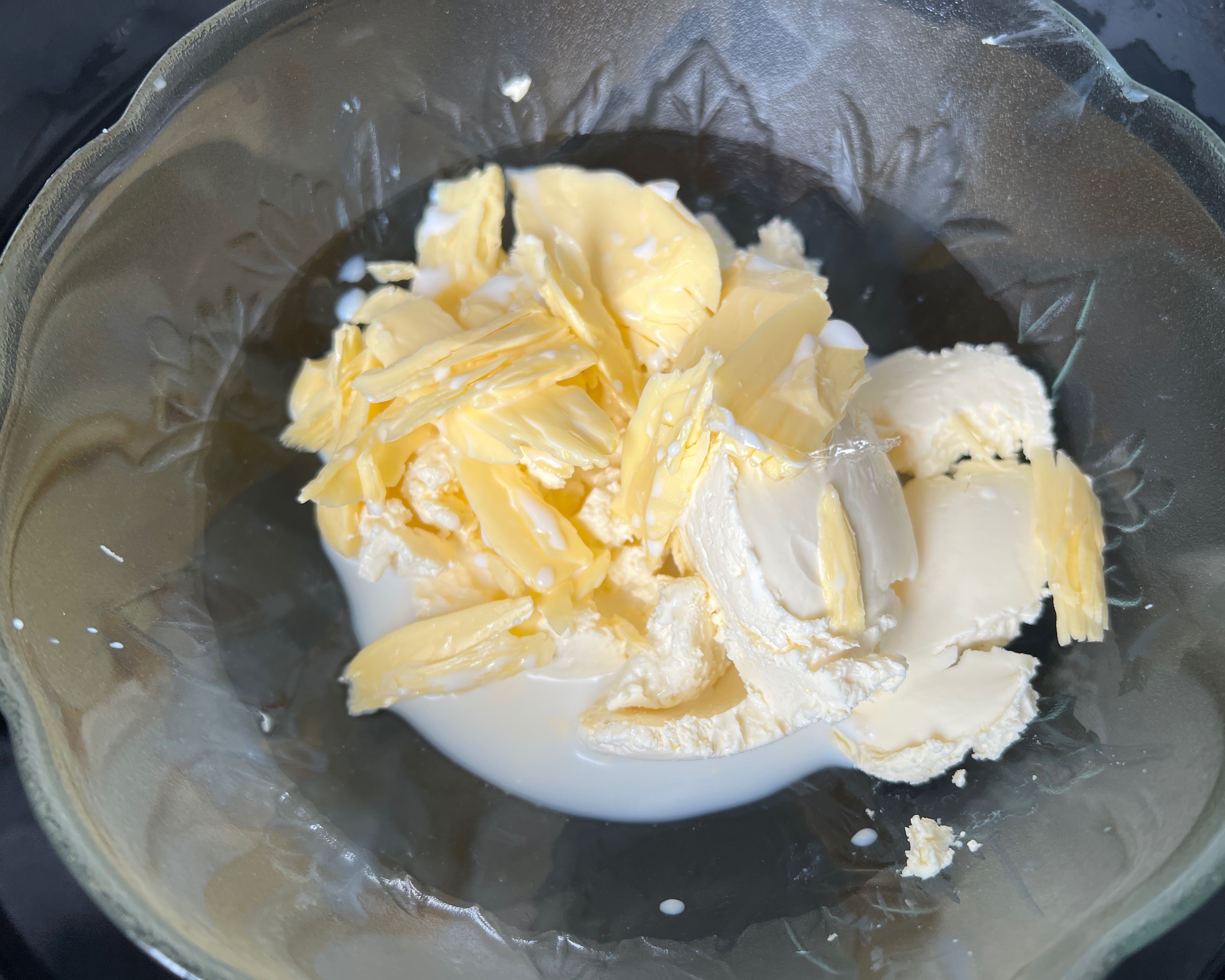 轻乳酪蛋糕（六寸）的做法 步骤1