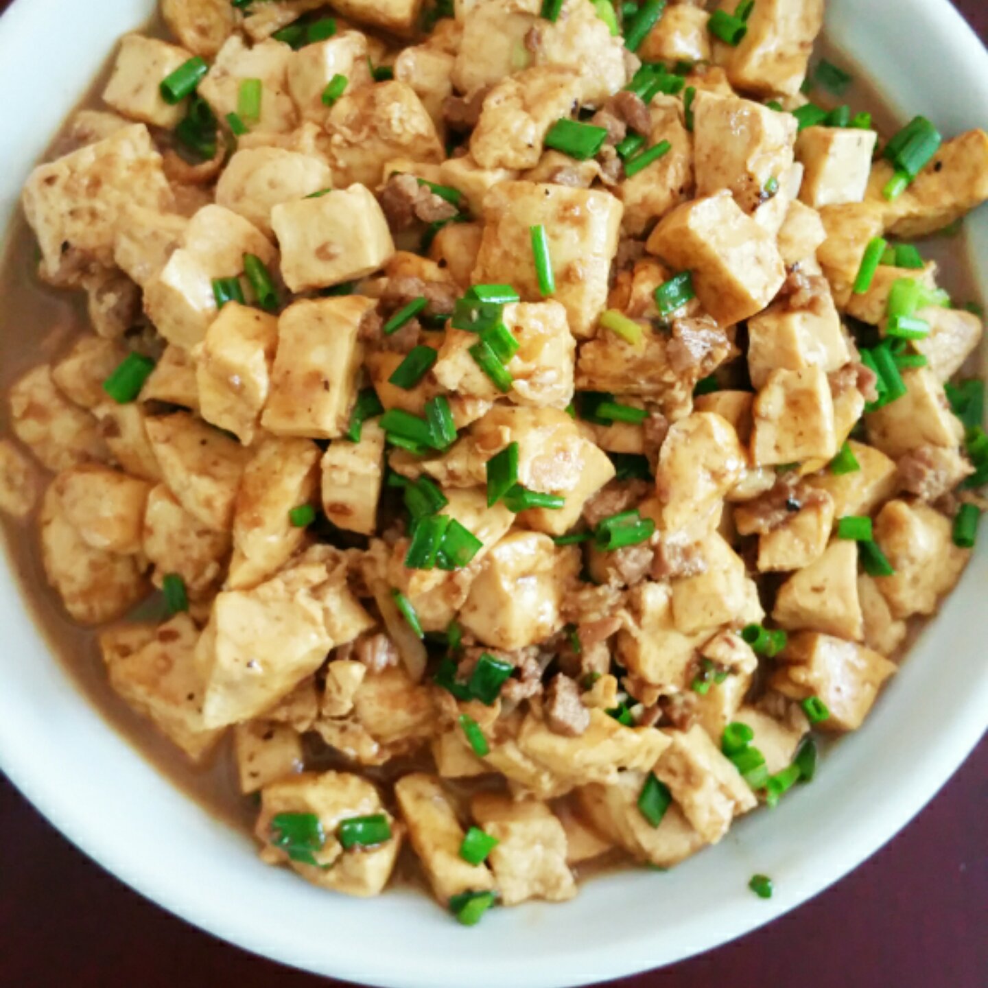 蒜香肉末烧豆腐