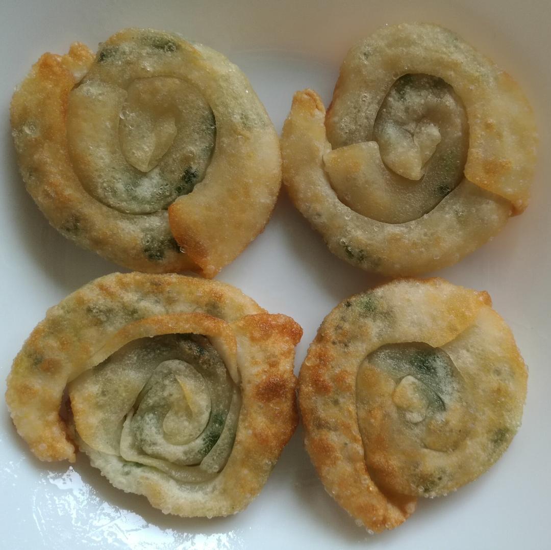 饺子皮葱油饼