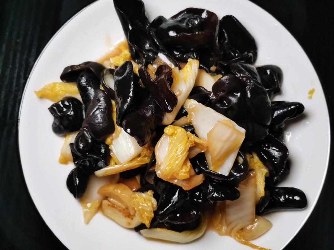 开胃下饭菜！醋溜白菜木耳