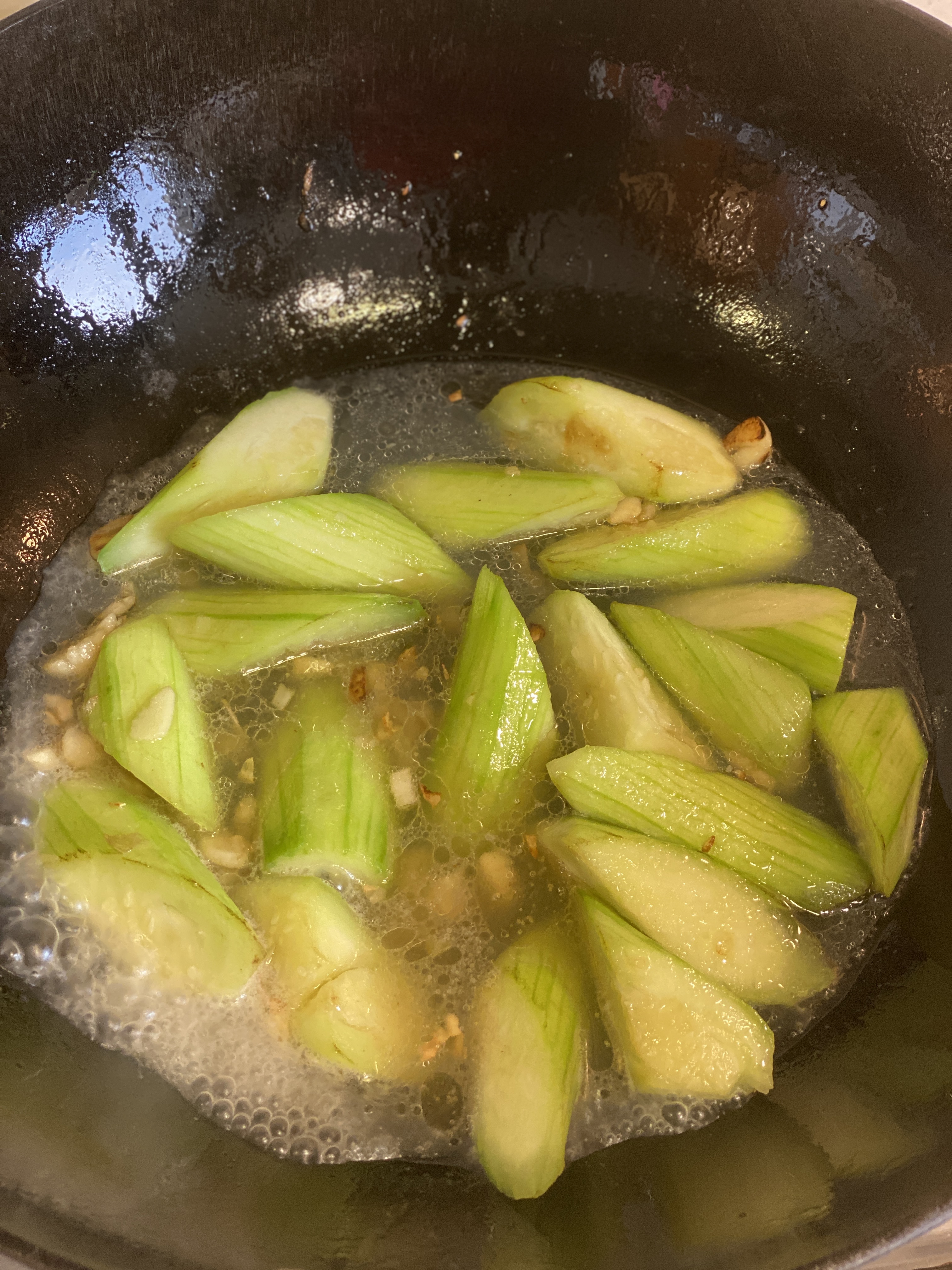 鲜美下饭的汤菜-丝瓜蛏子的做法 步骤7