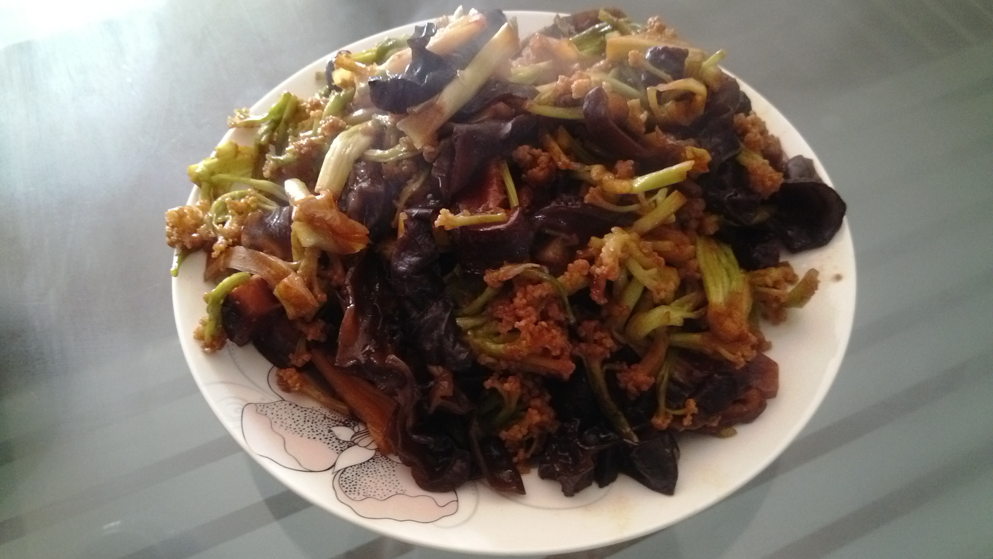 素炒花菜干