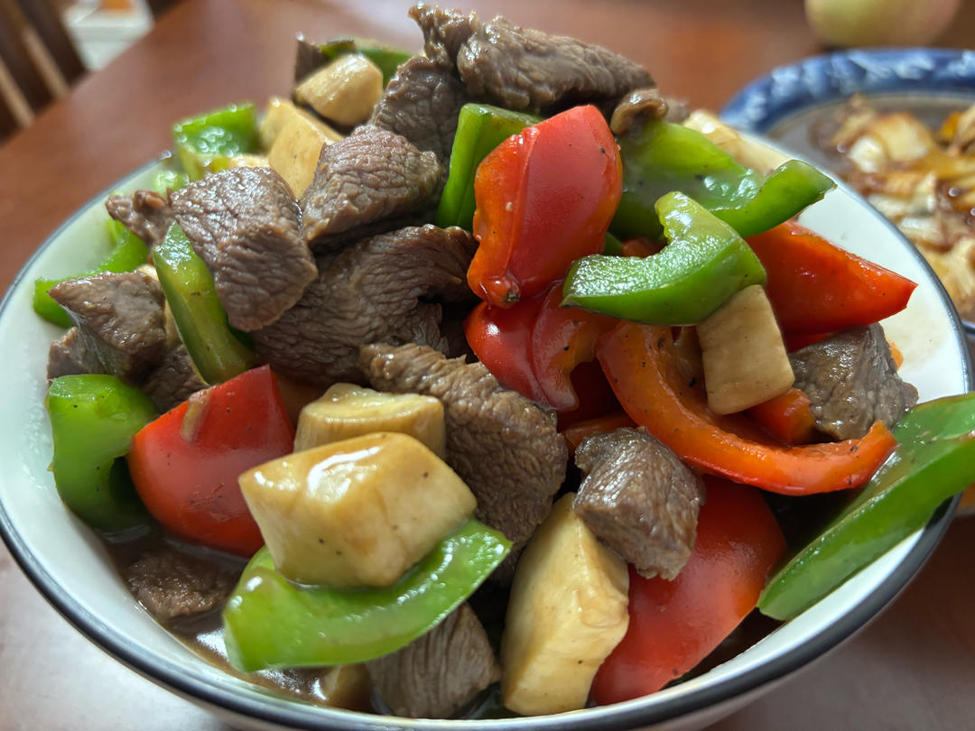 杏鲍菇牛肉粒