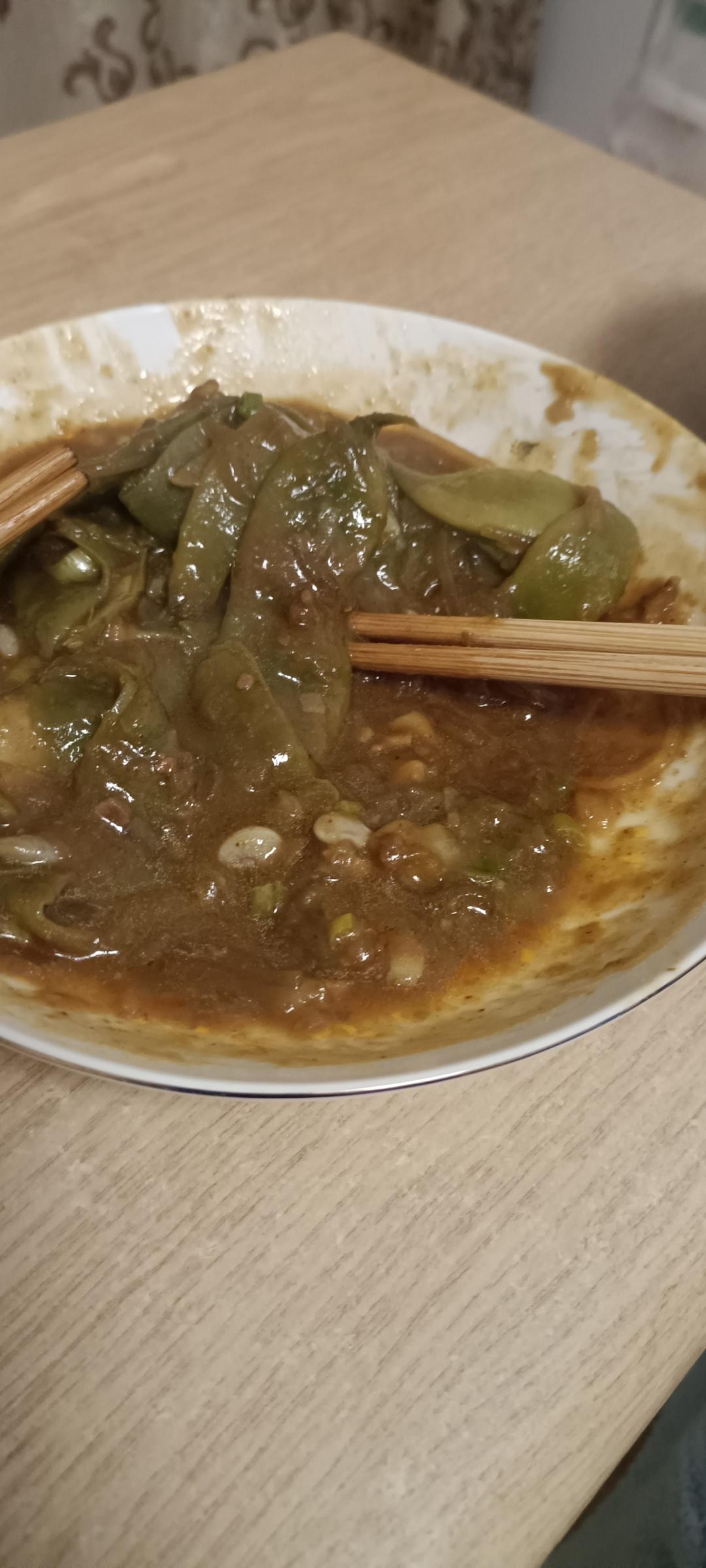 土豆炖豆角