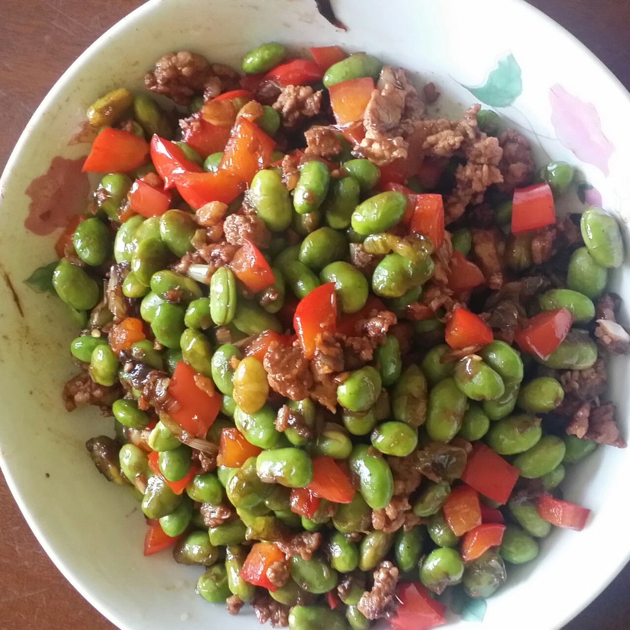 下饭菜 肉末毛豆