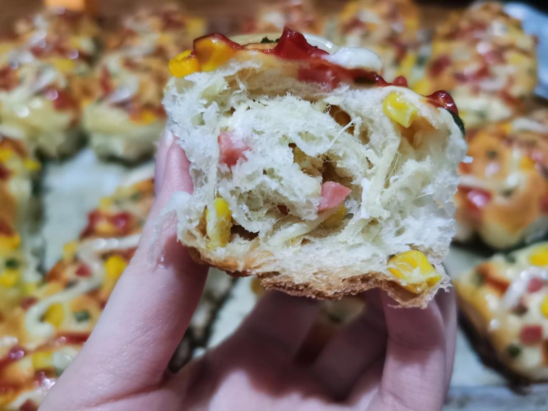 香葱火腿肉松面包