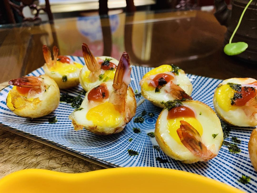 水蜜桃411做的虾扯蛋台湾夜市小吃