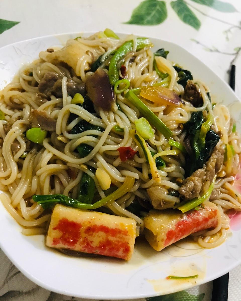 新疆人炒的米粉
