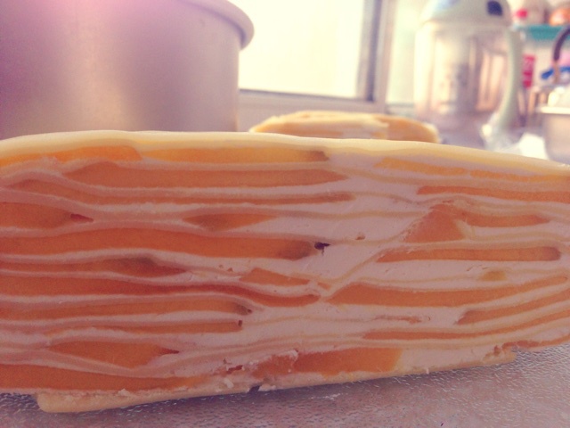 芒果千层蛋糕，100%成功告别煎皮无能