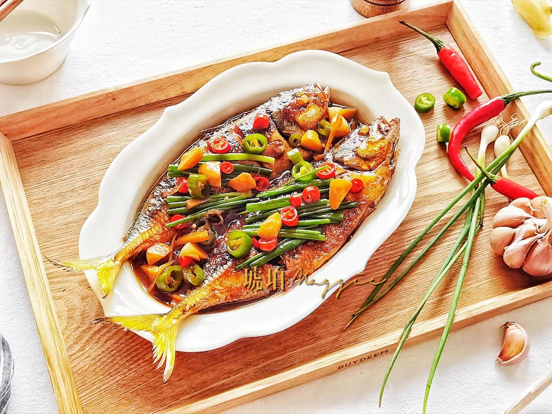 琥珀maggie做的红烧黄尾鱼