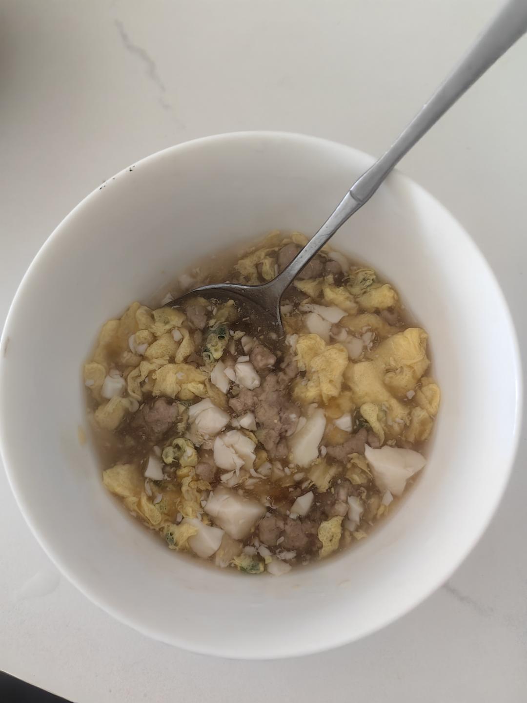 12M+宝宝辅食：豆腐抱蛋