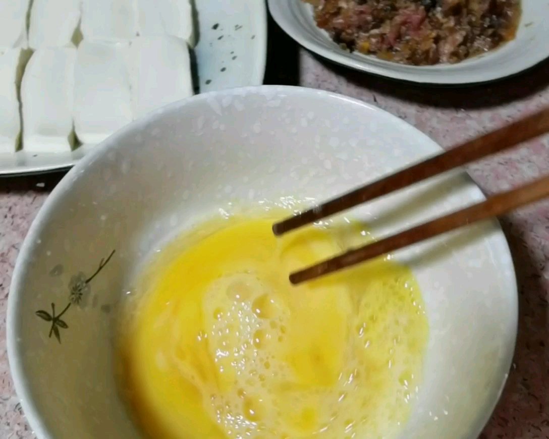 怪味豆腐蛋羹的做法 步骤5