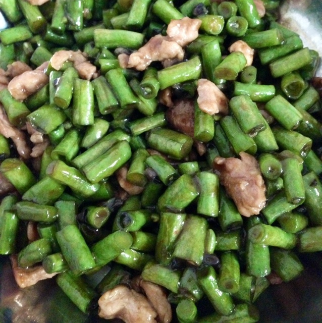 肉末炒豆角