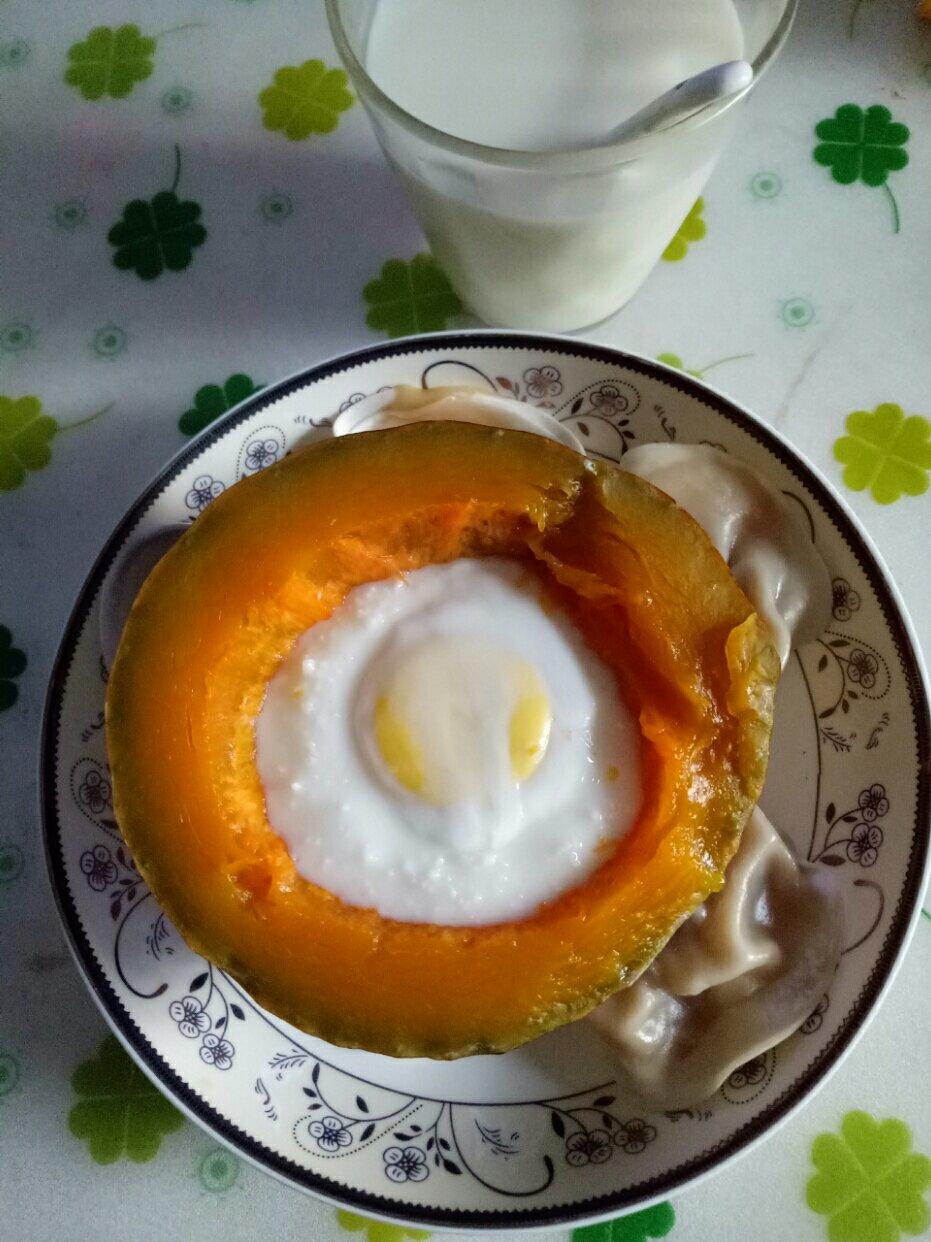 南瓜蒸蛋