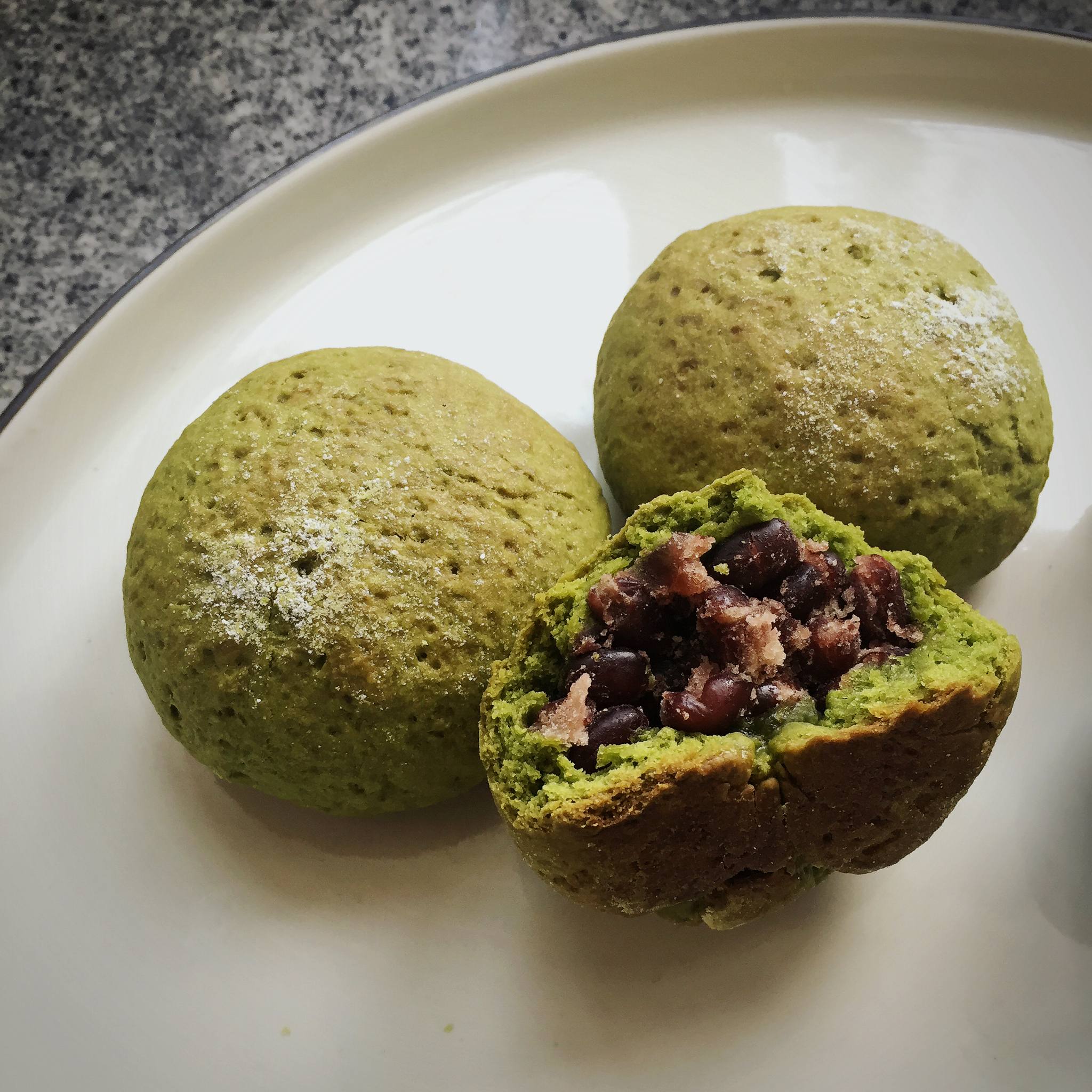 抹茶红小豆司康