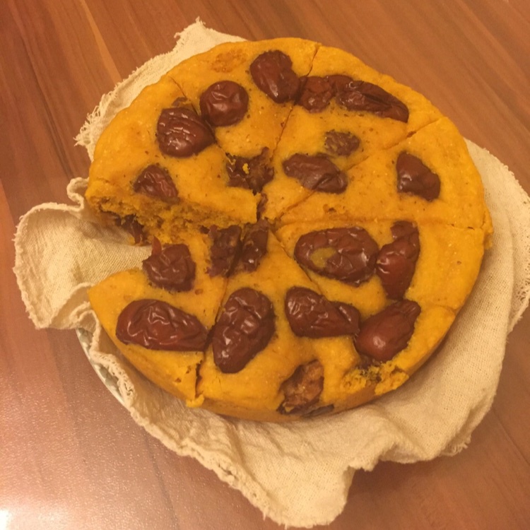 南瓜红枣发糕