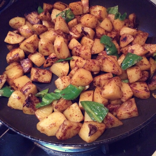 孜然炒土豆（毫无技术含量）