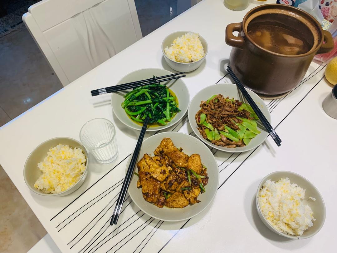 葱烧豆腐