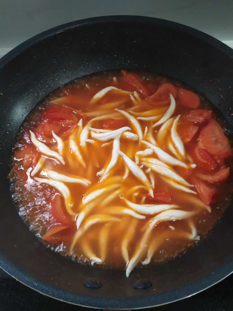0难度晚餐！番茄鸡蛋疙瘩面的做法 步骤7