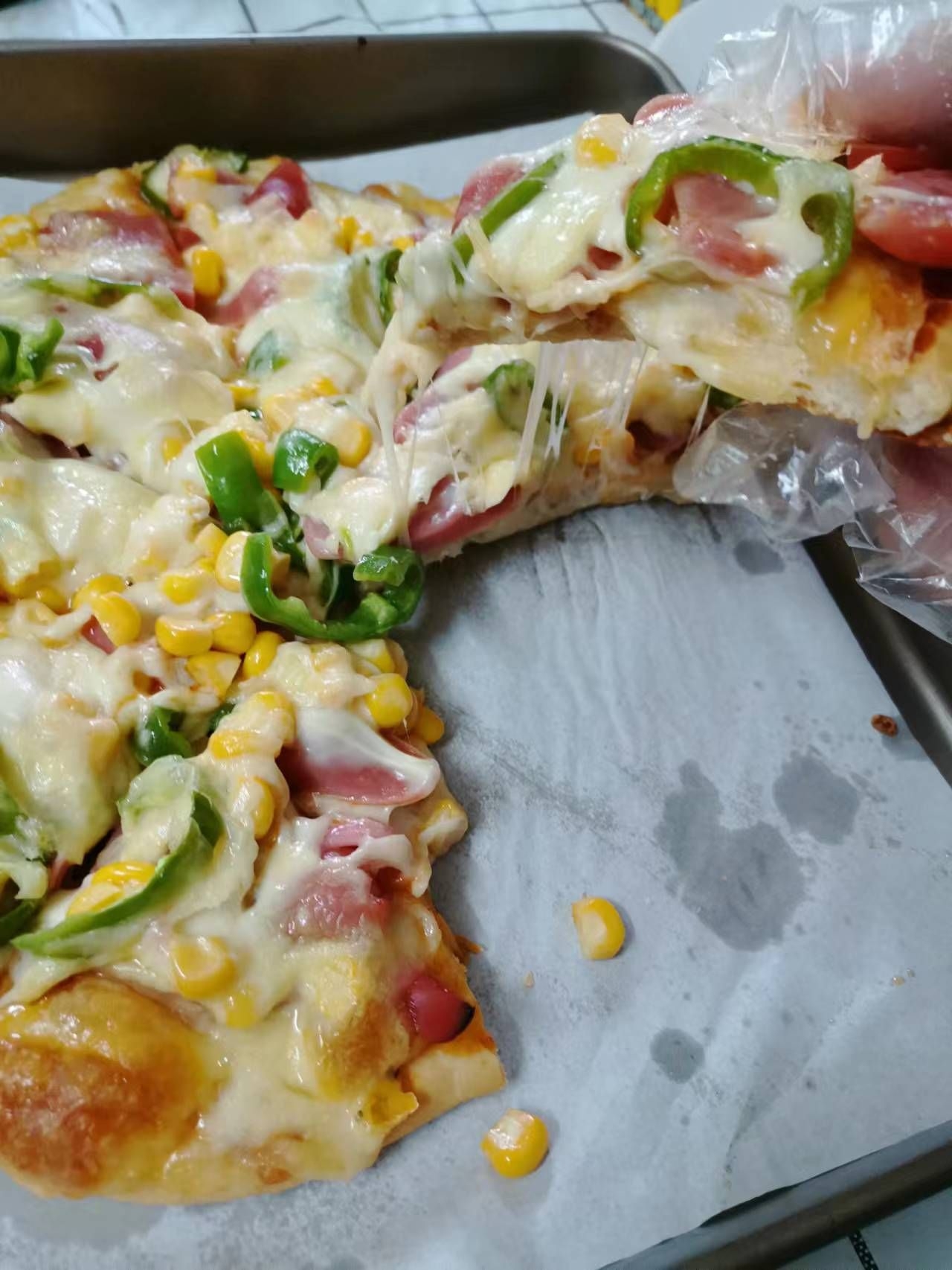 披萨超简单（放自己喜欢的料）的做法 步骤3