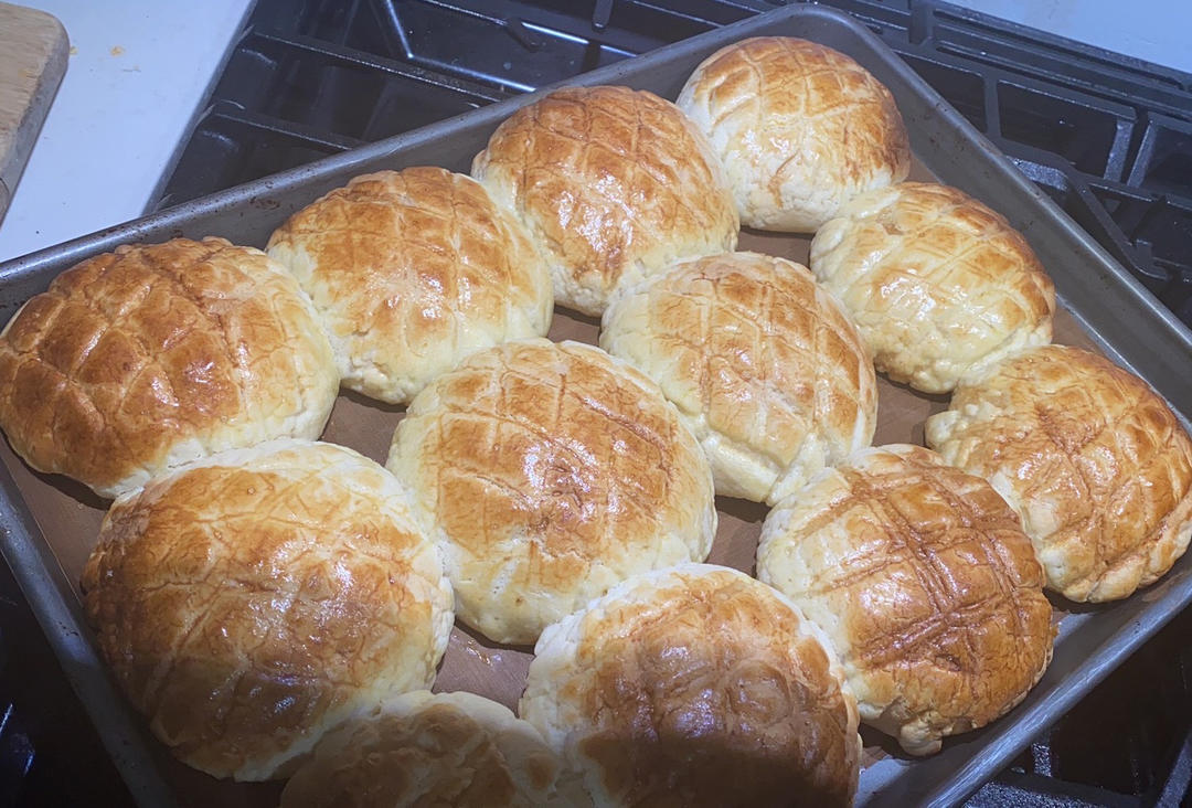 从小吃到大的【港式菠萝包】/ 冰火菠萝油详细步骤