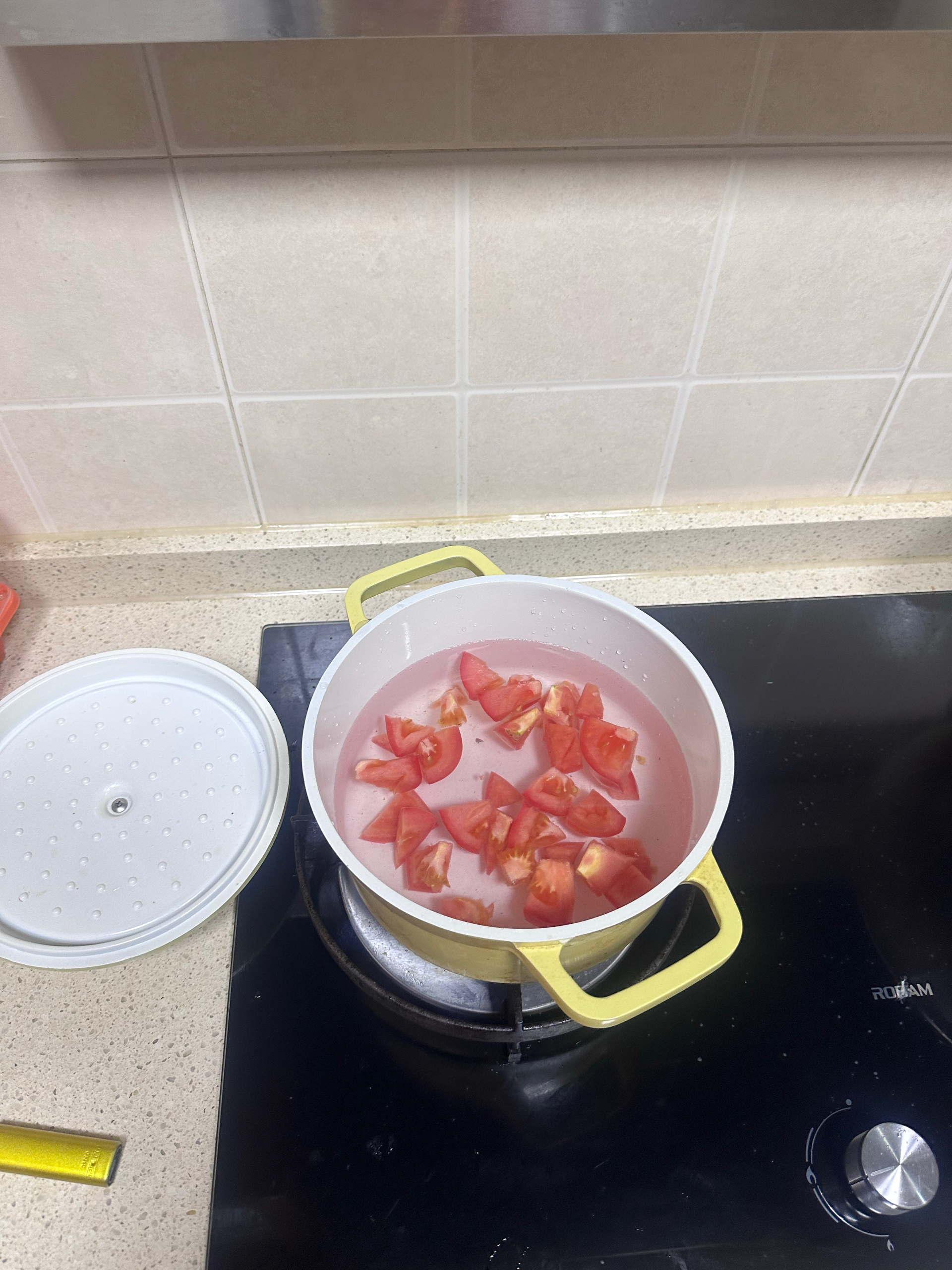 一块鸭血也成菜-番茄鸭血羹的做法