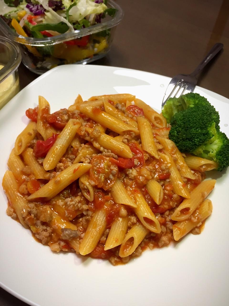 番茄肉酱意大利通心面