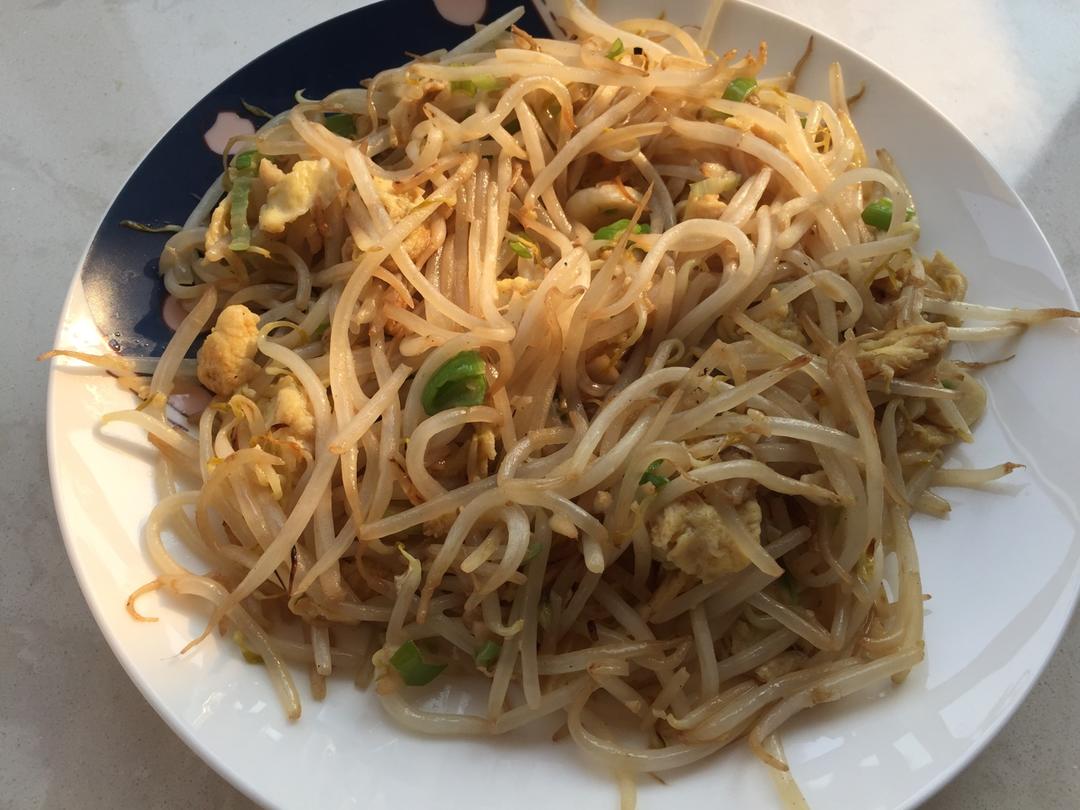 豆芽炒鸡蛋