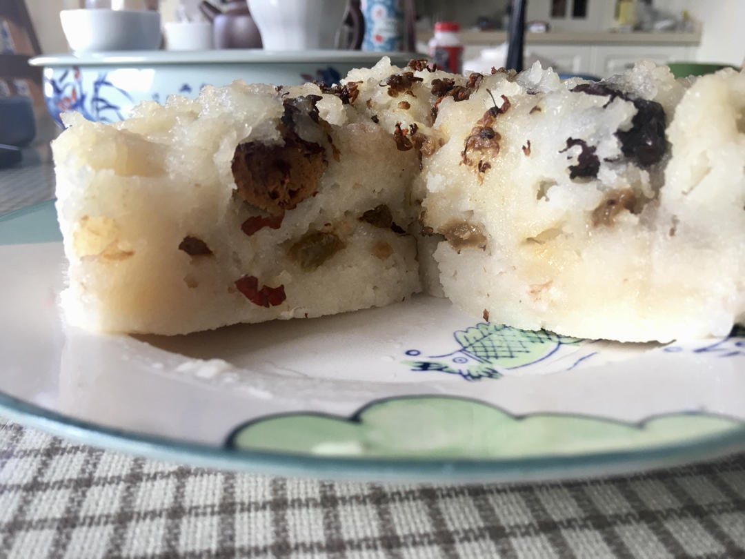 人人都会做的桂花糕+豆沙松糕