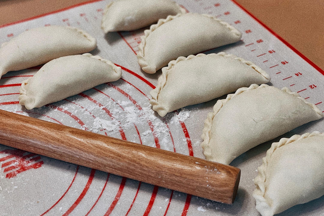 炸韭菜粉条大饺子
