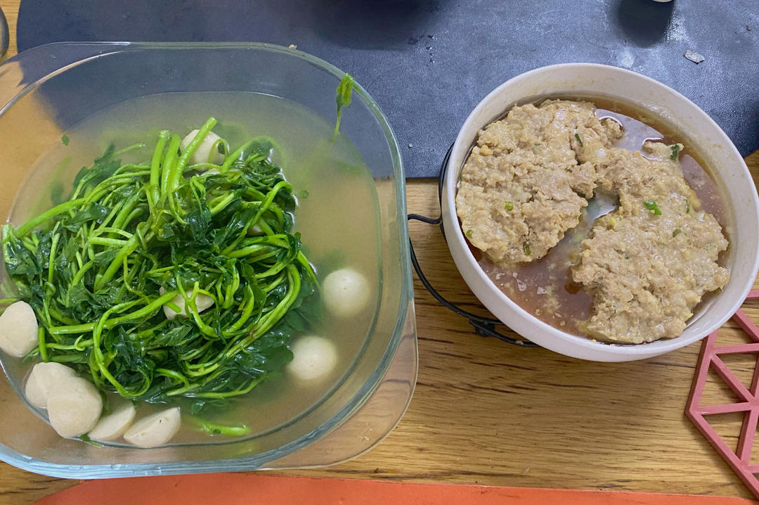 老少皆宜、鲜香味美蒸莲藕肉饼