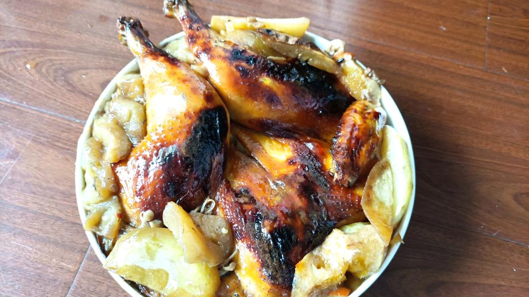 简单操作又不失美味的烤鸡（烤箱版）