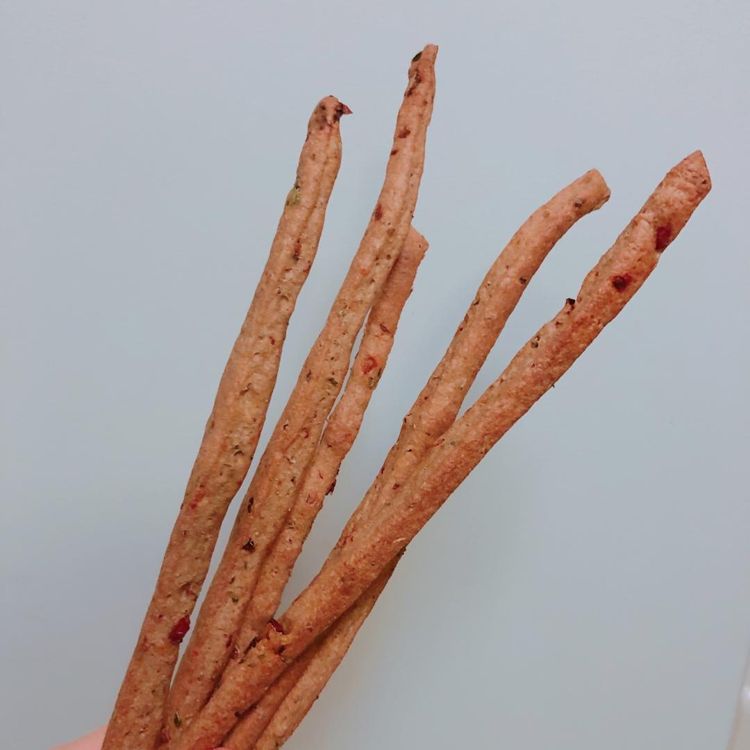 磨牙小零食：意式橄榄油脆面包棒Grissini（100%全麦，直接法）