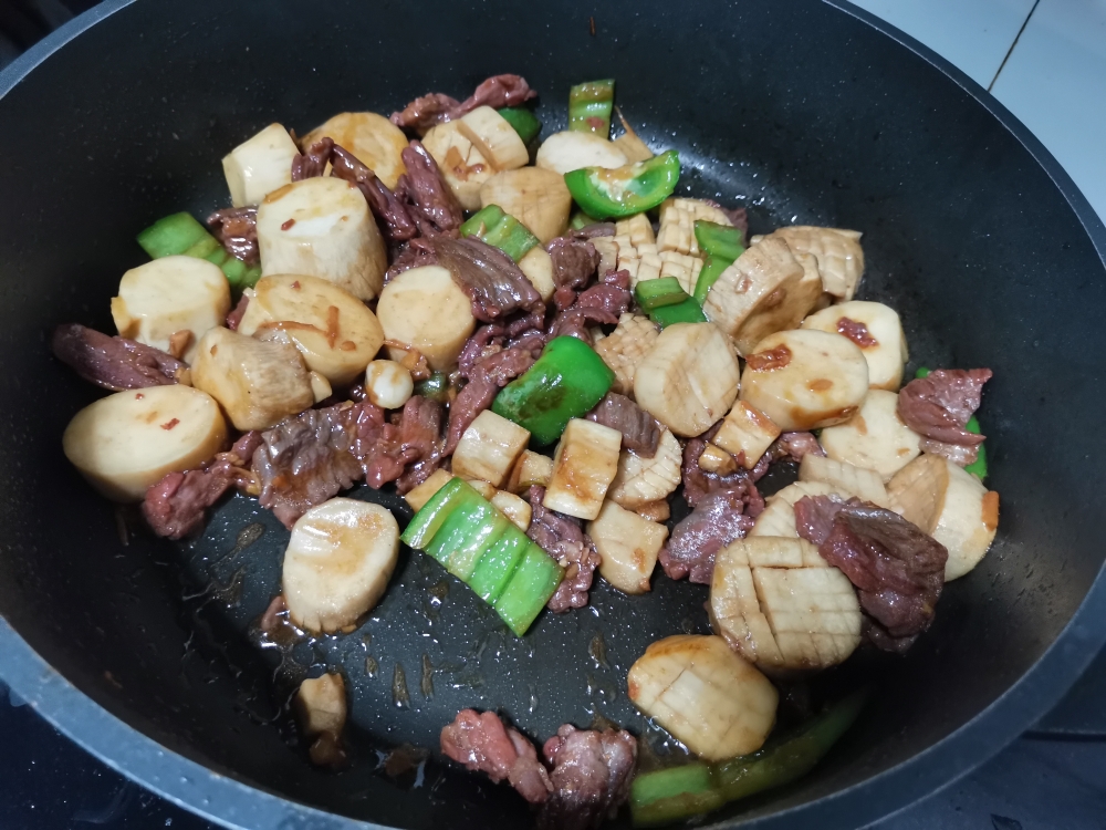 牛肉炒杏鲍菇的做法 步骤8