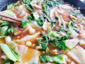 豆角青菜西红柿面片汤的做法 步骤9