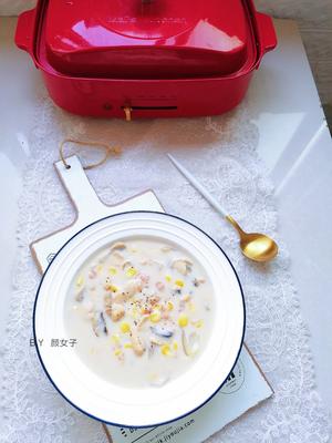 奶香蘑菇汤#麦子厨房美食锅#的做法 步骤16