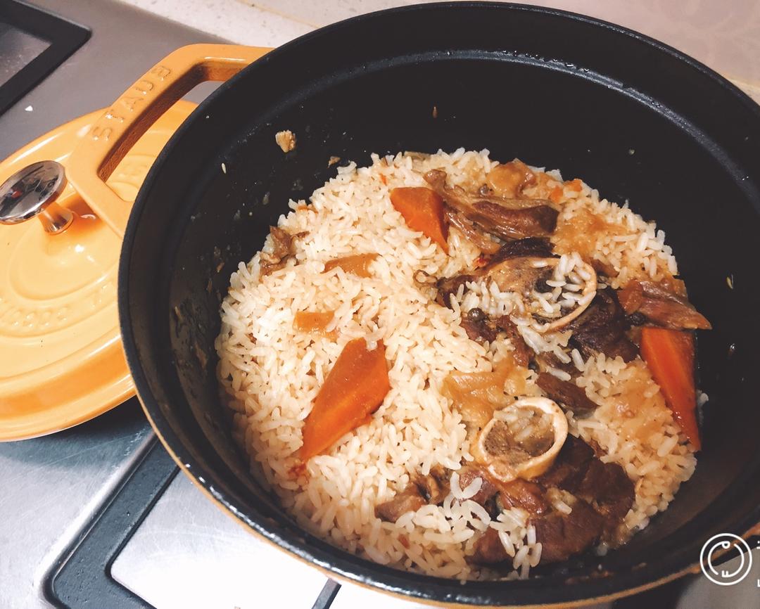 羊肉焖饭—Staub铸铁锅