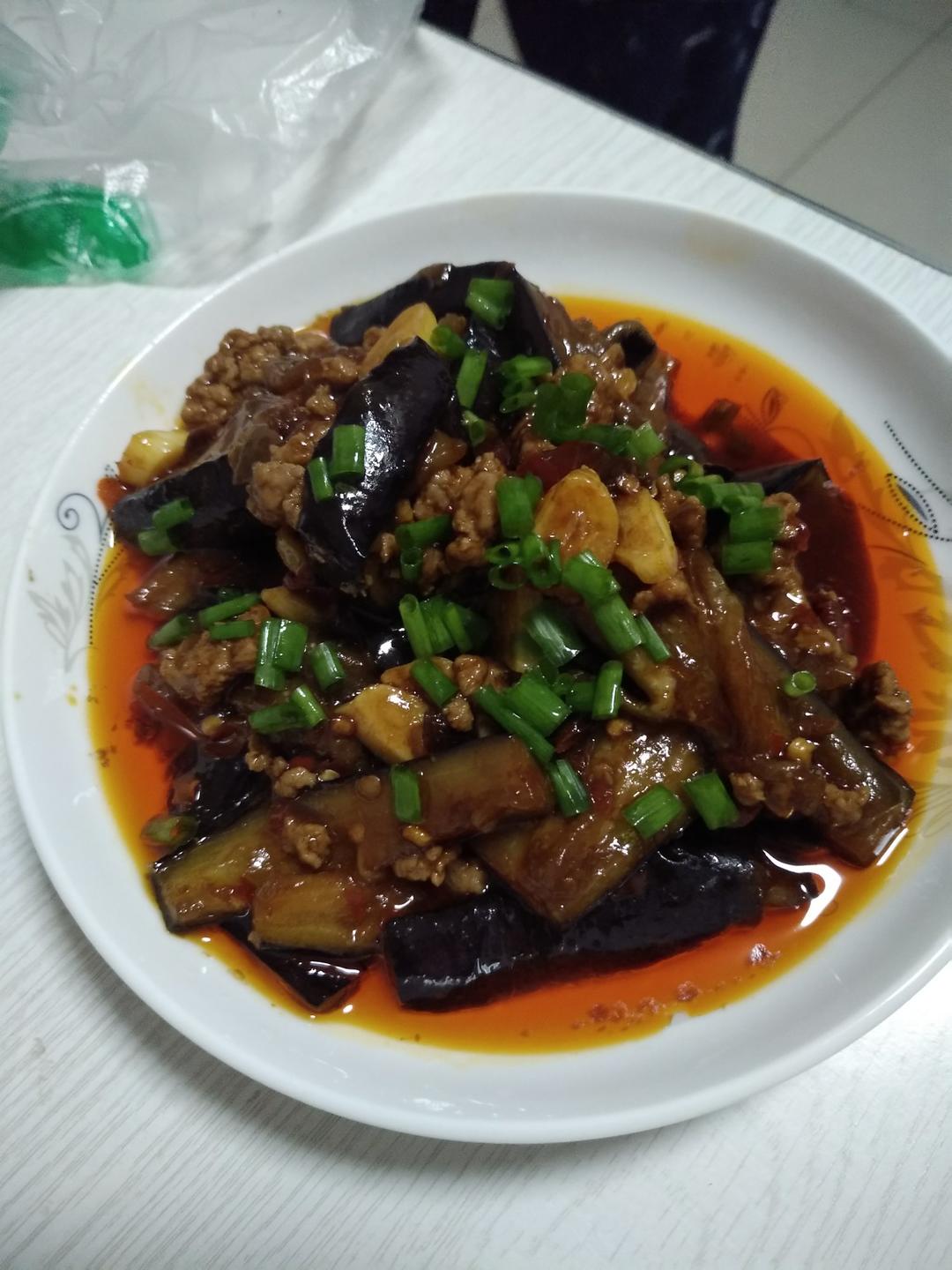 红烧肉沫茄子