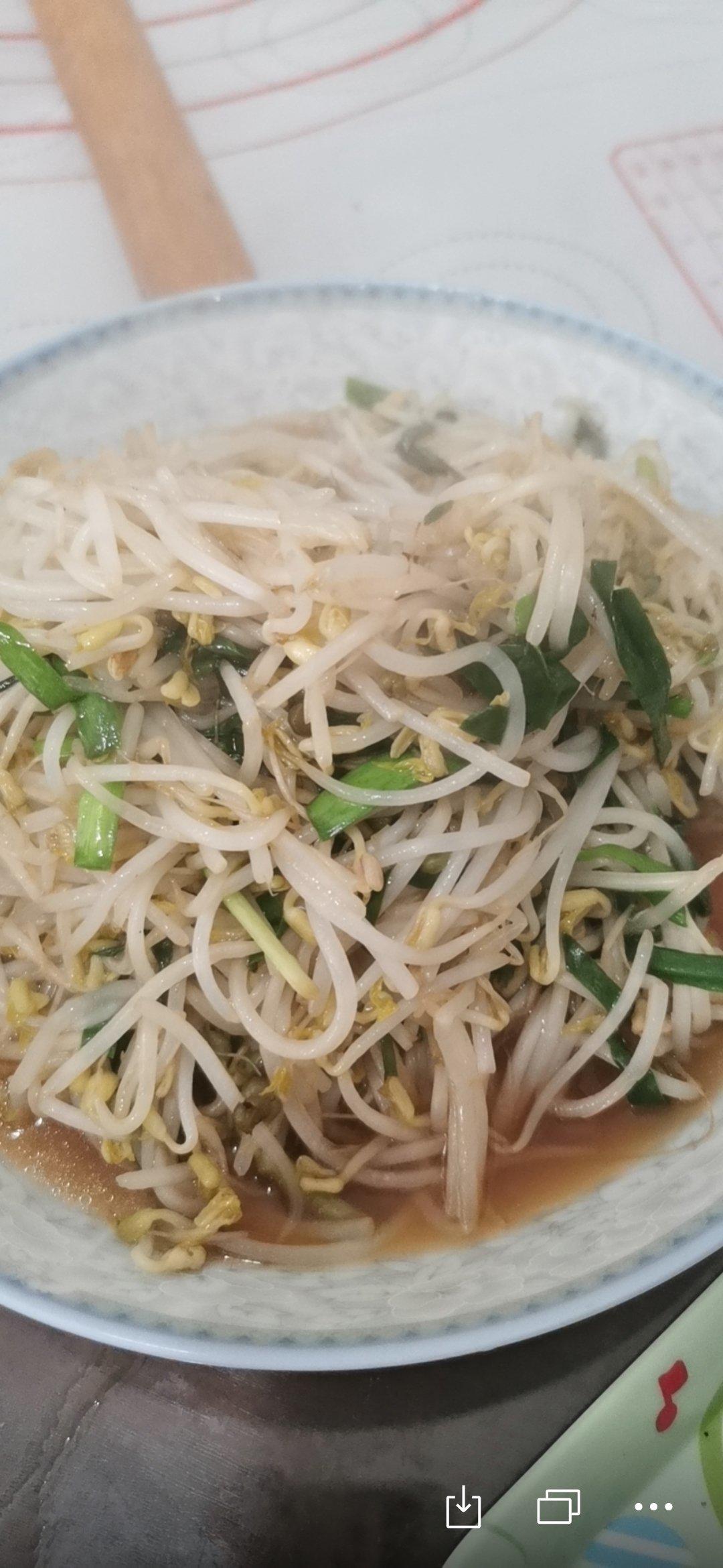 韭菜炒豆芽