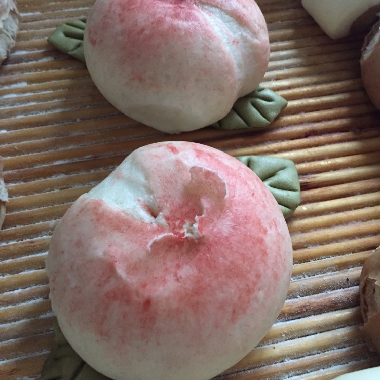 寿桃馒头（水蜜桃馒头）