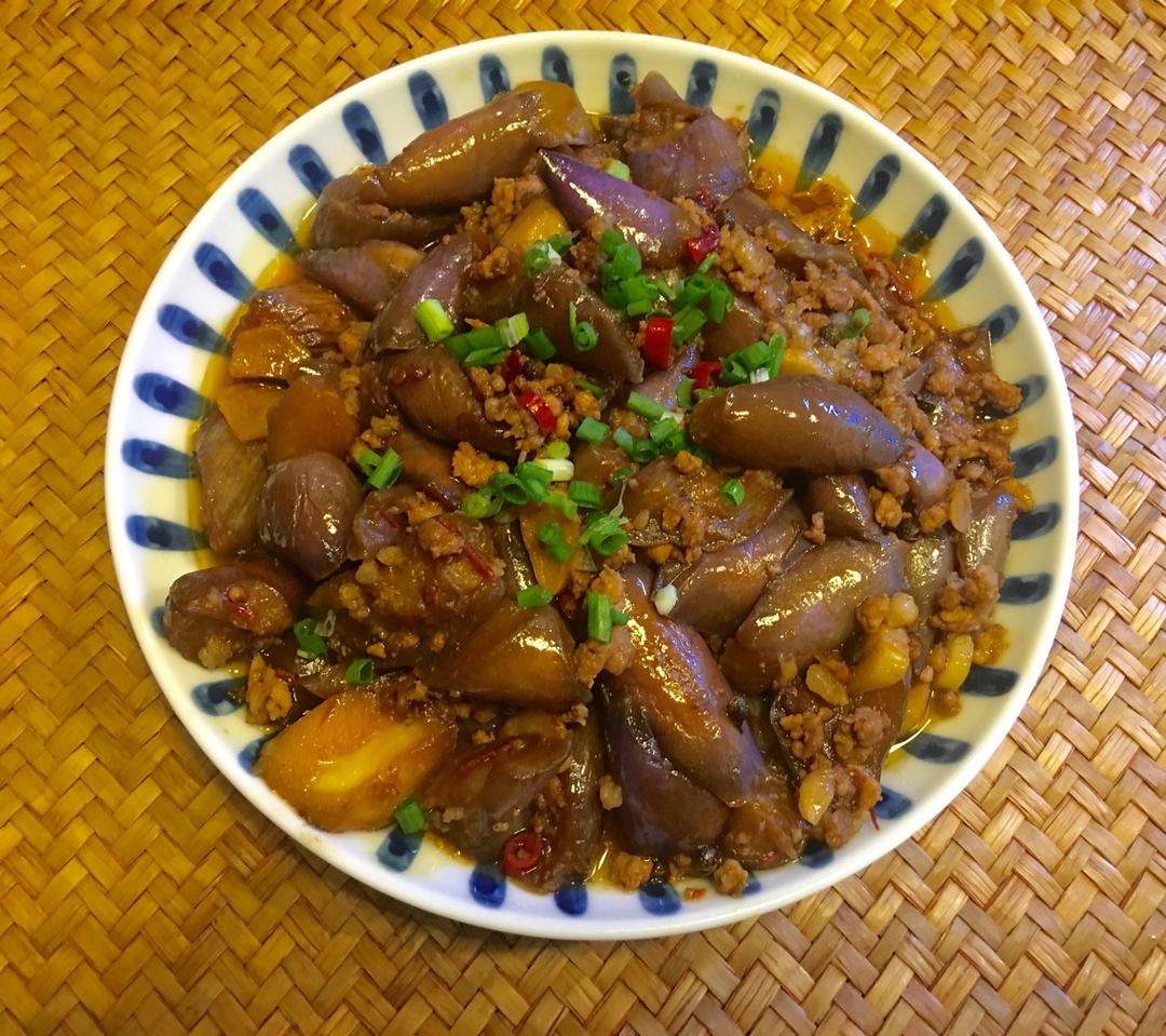 酱爆肉末茄子