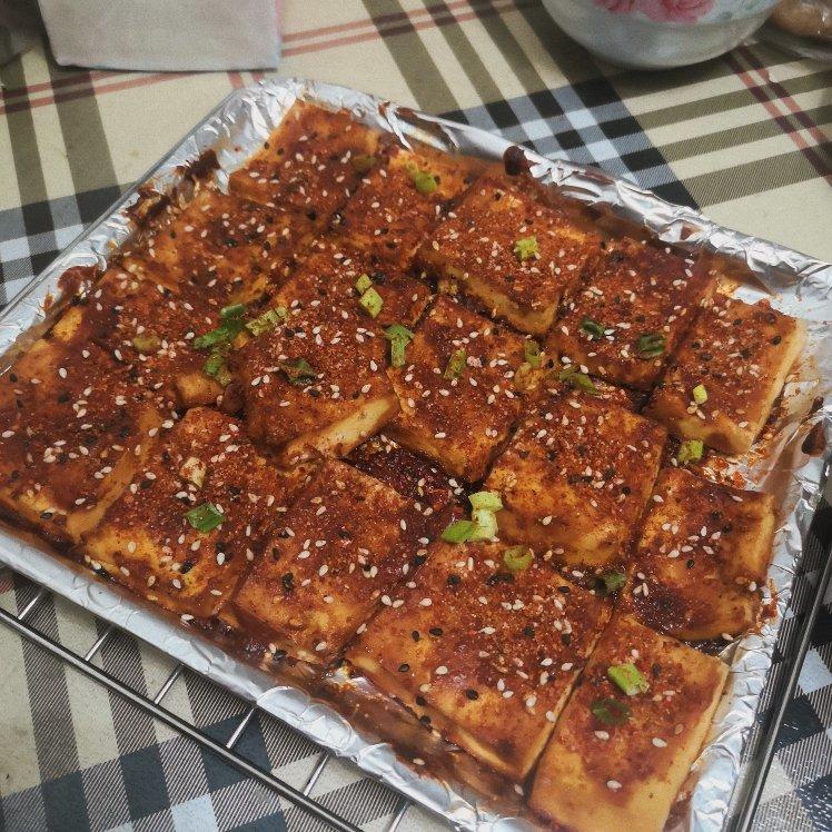 香辣孜然烤豆腐（烤箱版）
