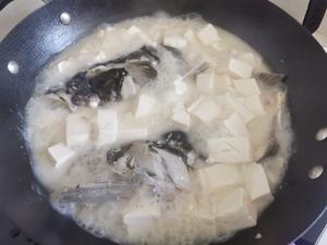 鱼头烧豆腐的做法 步骤3