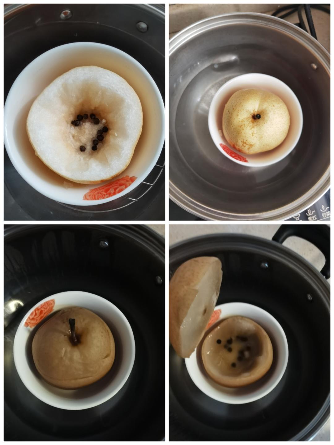 川贝胡椒炖雪梨