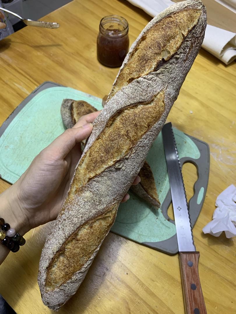 【家庭版】小烤箱法棍 （自制蒸汽）