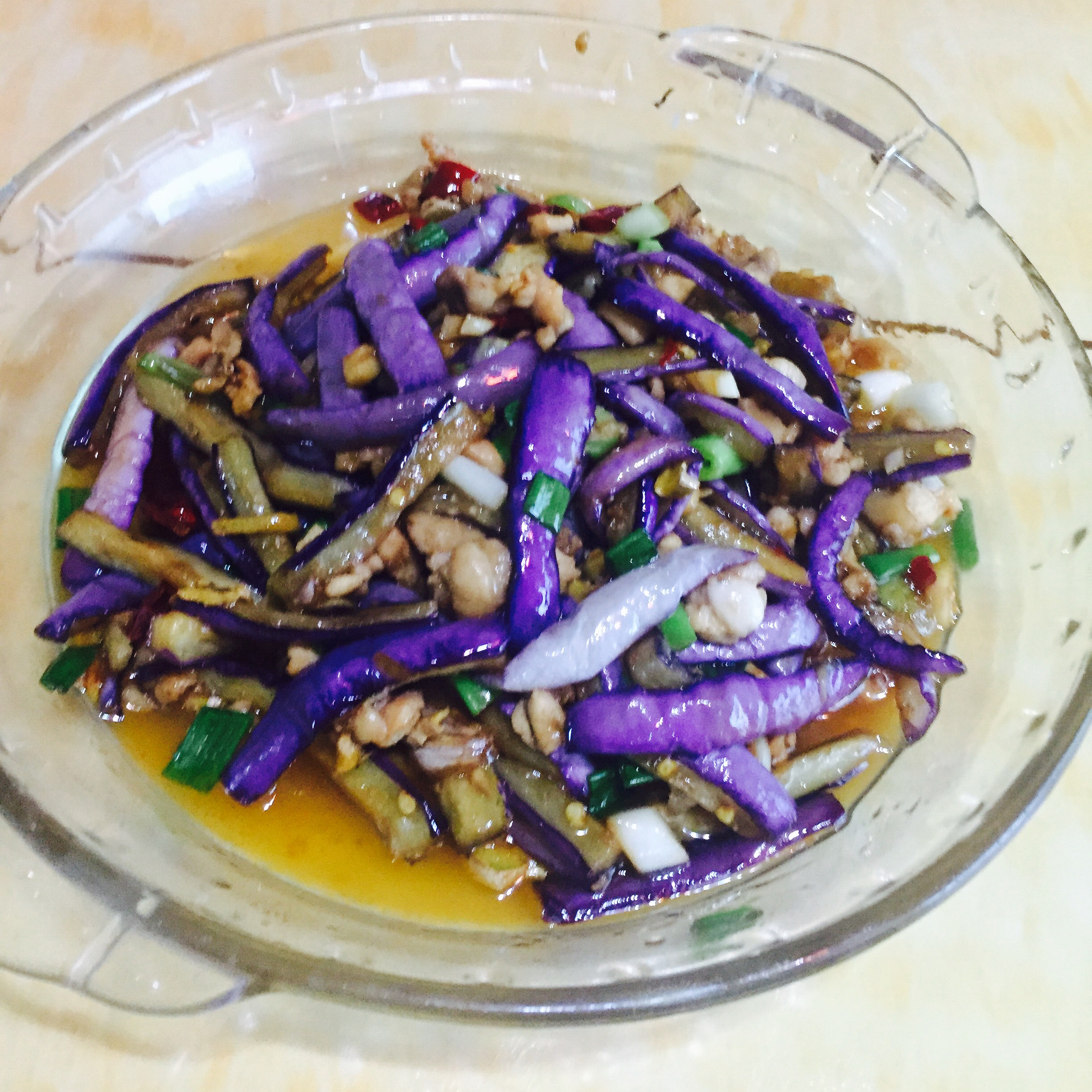 红烧肉沫茄子