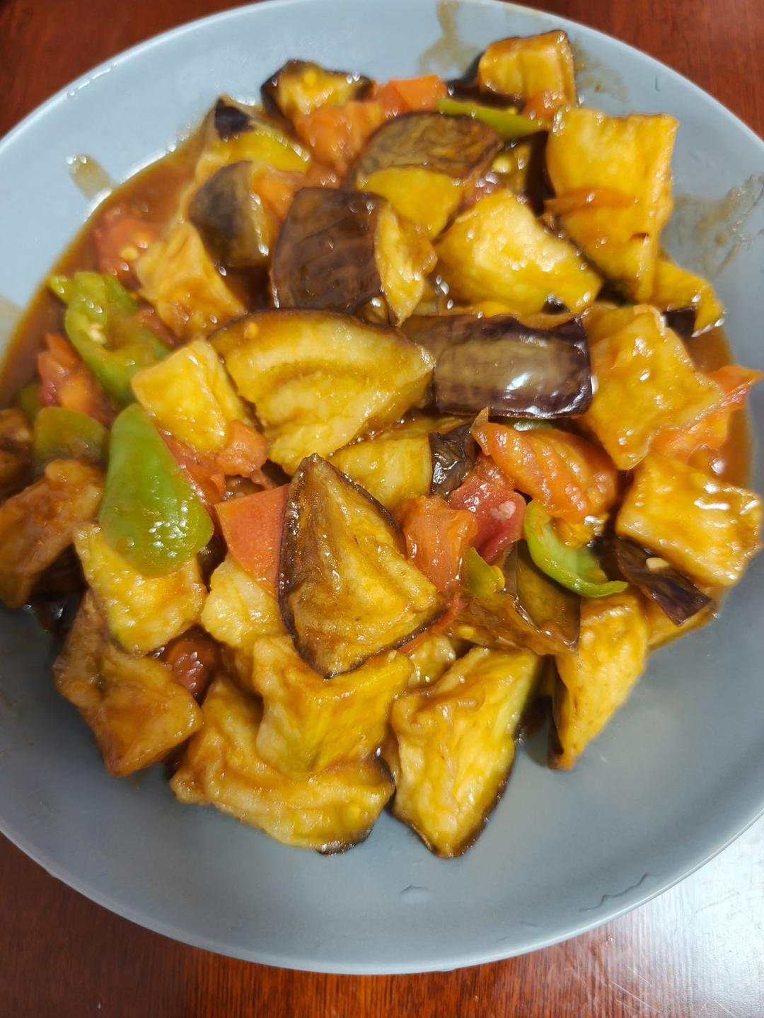 孩子超喜欢的西红柿烧茄子