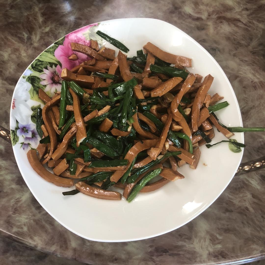 韭菜炒香干