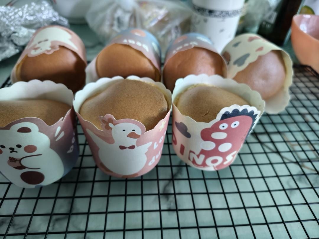 空气炸锅纸杯戚风蛋糕